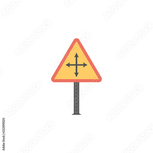 Severe weather colored icon. Element of road signs and junctions icon for mobile concept and web apps. Colored Severe weather can be used for web and mobile