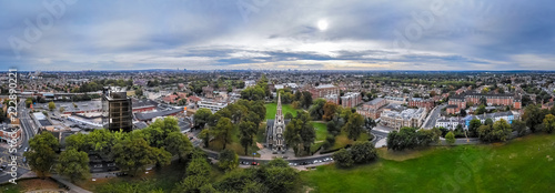 Aerial view of Christ Church Turnham Green,  London photo