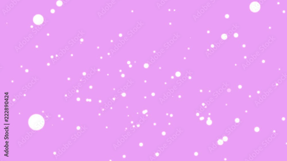 Seamless loop animation motion white circle fall and pink background. Template present pastel color Seamless loop animation motion white circle fall and pink background. Template present pastel color