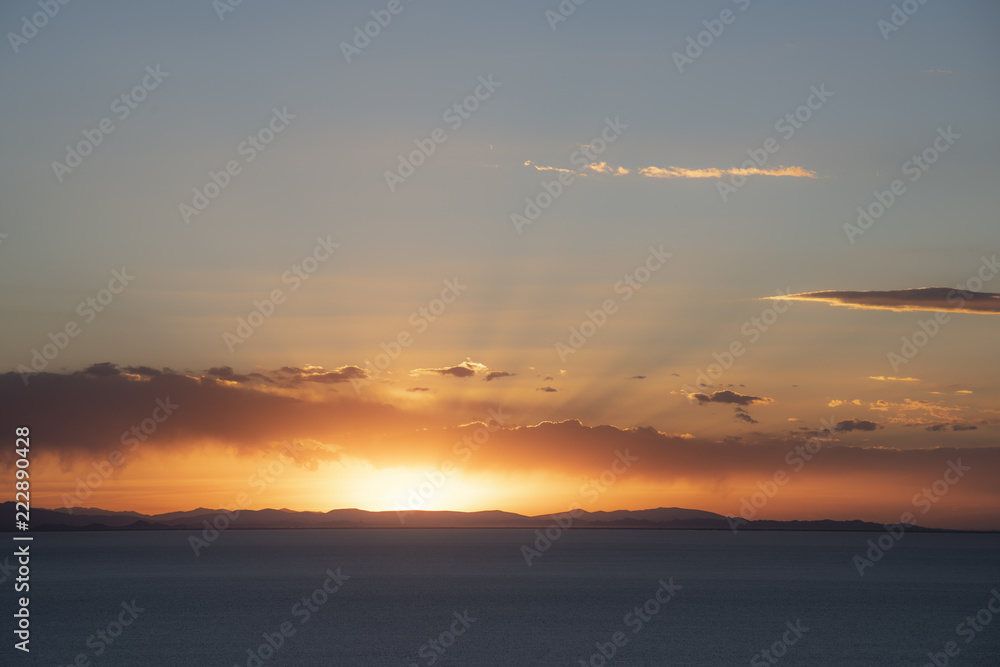 Sunset at Lake Titicaca