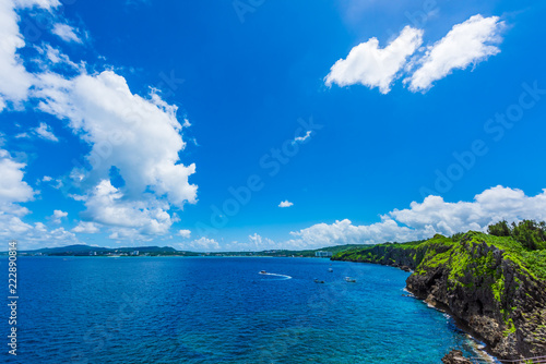 沖縄の真栄田岬 Cape Maeda in Okinawa, Japan