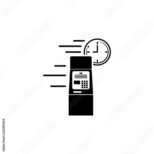 banking atm speed icon. Element of speed icon for mobile concept and web apps. Detailed banking atm speed icon can be used for web and mobile