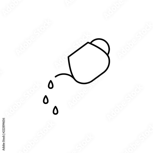 watering can icon. Element of drip watering icon for mobile concept and web apps. Thin line watering can icon can be used for web and mobile