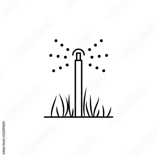 lawn sprinkler icon. Element of drip watering icon for mobile concept and web apps. Thin line lawn sprinkler icon can be used for web and mobile