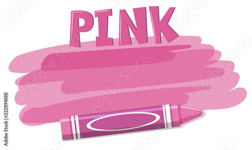 pink crayon background concept