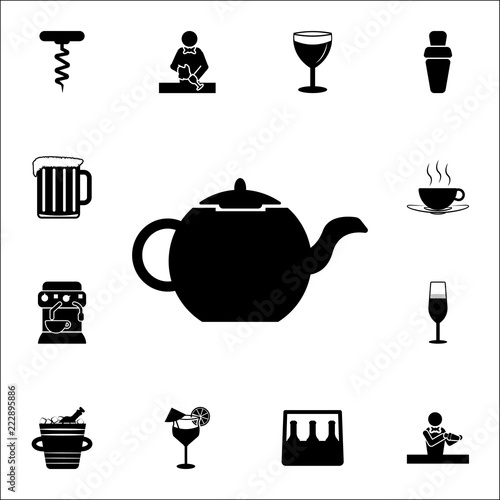 tea kettle icon. Bar icons universal set for web and mobile