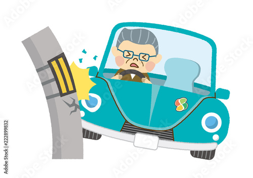 自動車事故　男性