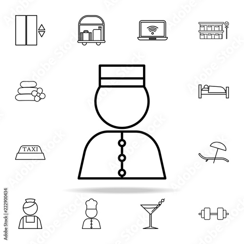 doorman icon. hotel icons universal set for web and mobile