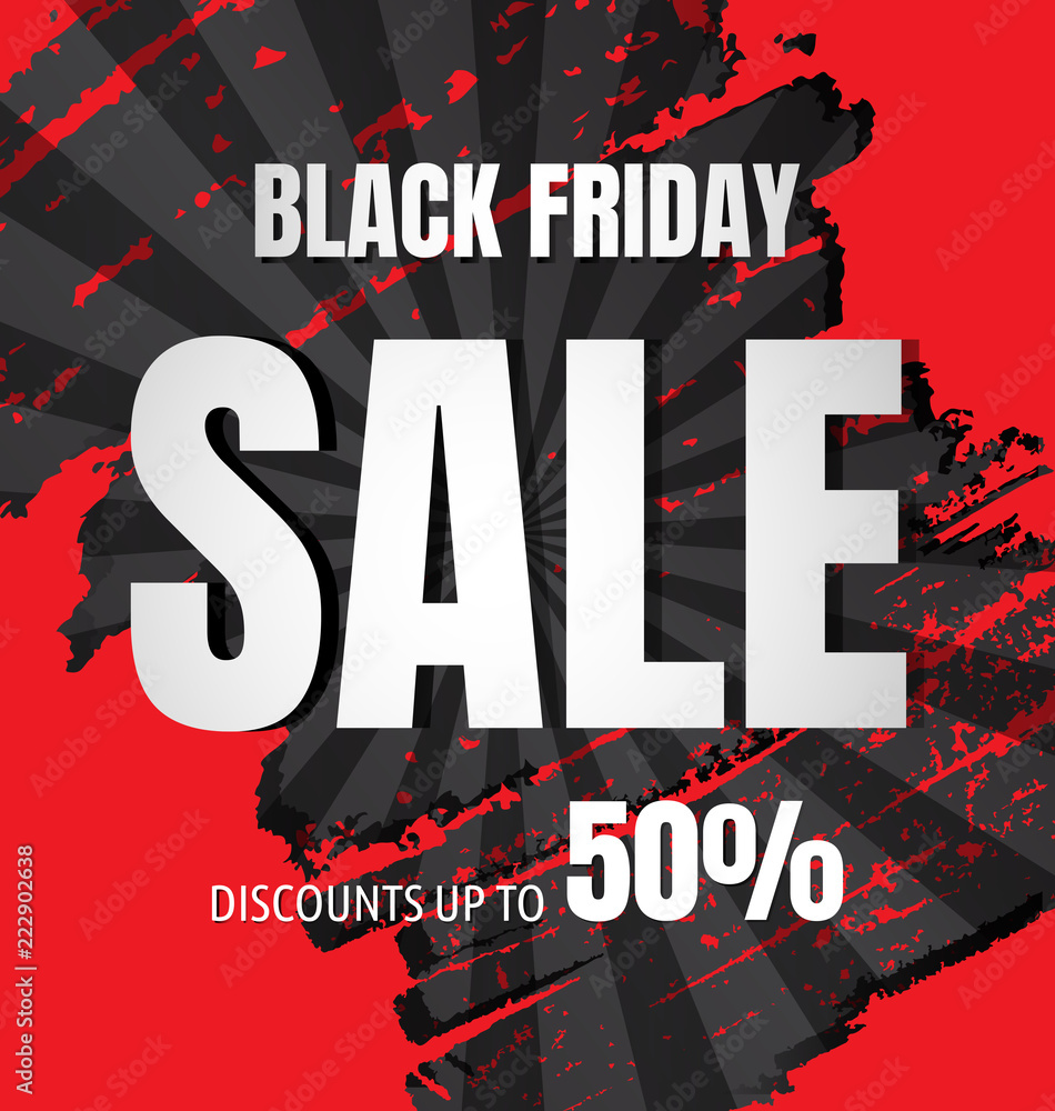 Obraz premium Black Friday design background14
