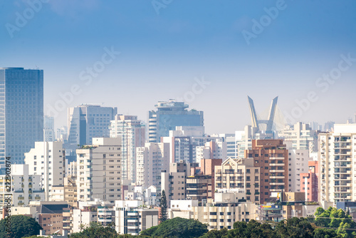 View of Sao Paulo biggest city in Brazil