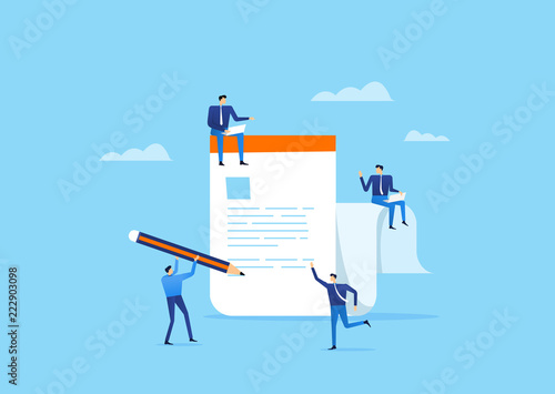 group people meeting  on paper work with business team working concept
