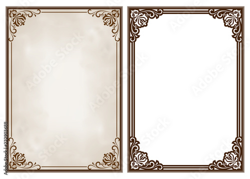 decorative frame in vintage style