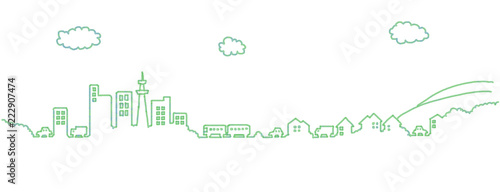 街並みのイラスト