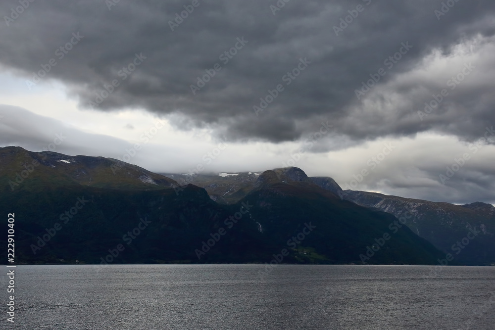 View of the great fjords of Norway
