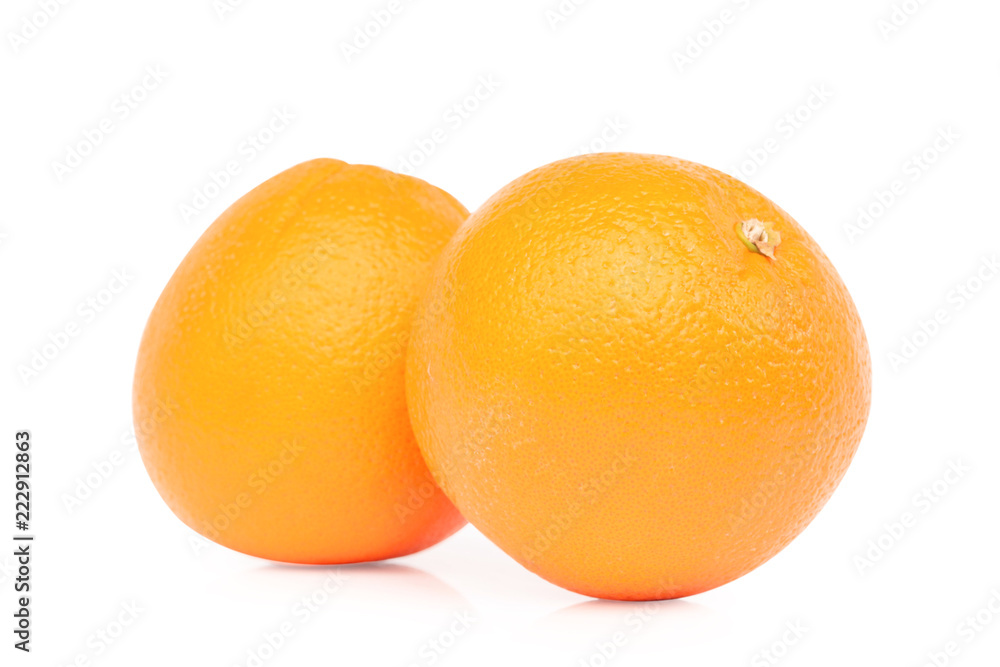 Close up fresh orange fruit isolated on white background Close up fresh orange fruit isolated on white background