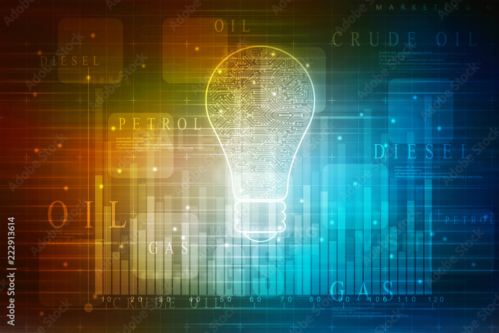 Fototapeta premium 2d rendering Stock market online business concept. business Graph 