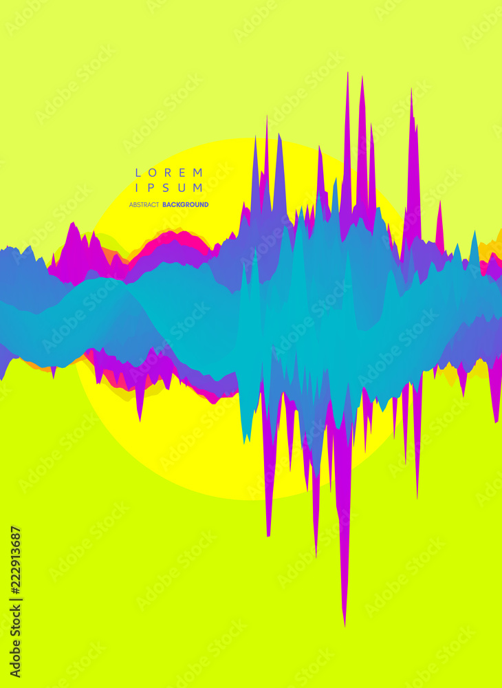Obraz premium Abstract background with dynamic effect. Futuristic technology style. Big data graph visualization. Motion vector illustration. Can be used for advertising, marketing and presentation.