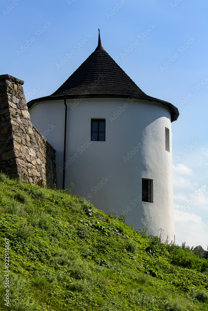 Fototapeta premium Tower of castle Zumberk, Czech republic