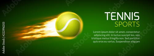 Tennis championship or tournament poster background. Vector tennis competition game illustration