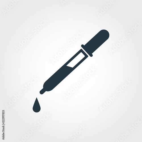 Pipette icon. Line style icon design Pipette icon design from medicine collection. Pictogram isolated on white. Perfect for web design, apps, software, print.