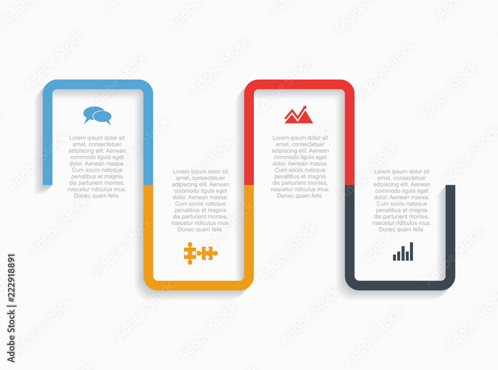 Obraz premium Infographic design template with place for your text. Vector illustration.