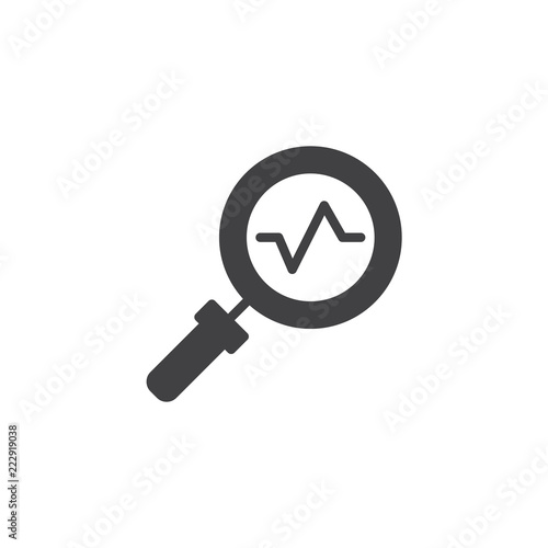 Stats View vector icon. filled flat sign for mobile concept and web design. Explore Stats simple solid icon. Symbol, logo illustration. Pixel perfect vector graphics