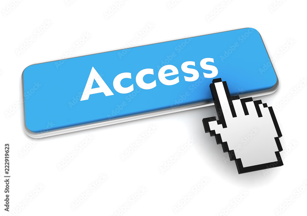 access button concept 3d illustration access button concept 3d illustration