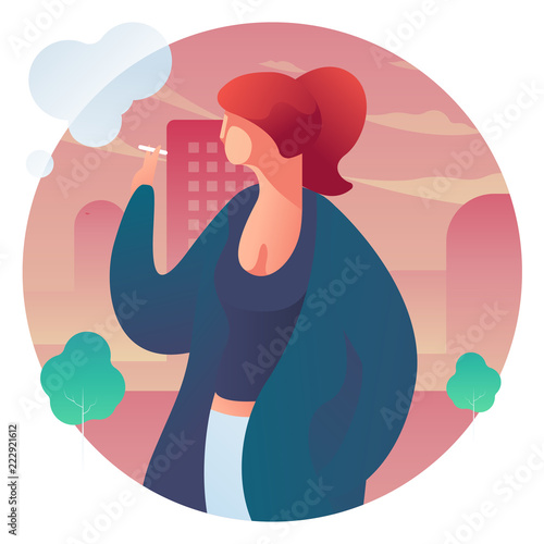 Woman smoking