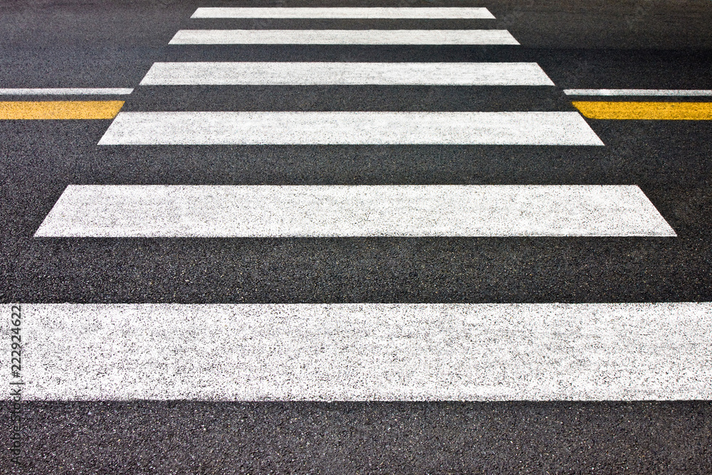 Pedestrian crossing with no people - concept image Pedestrian crossing with no people - concept image