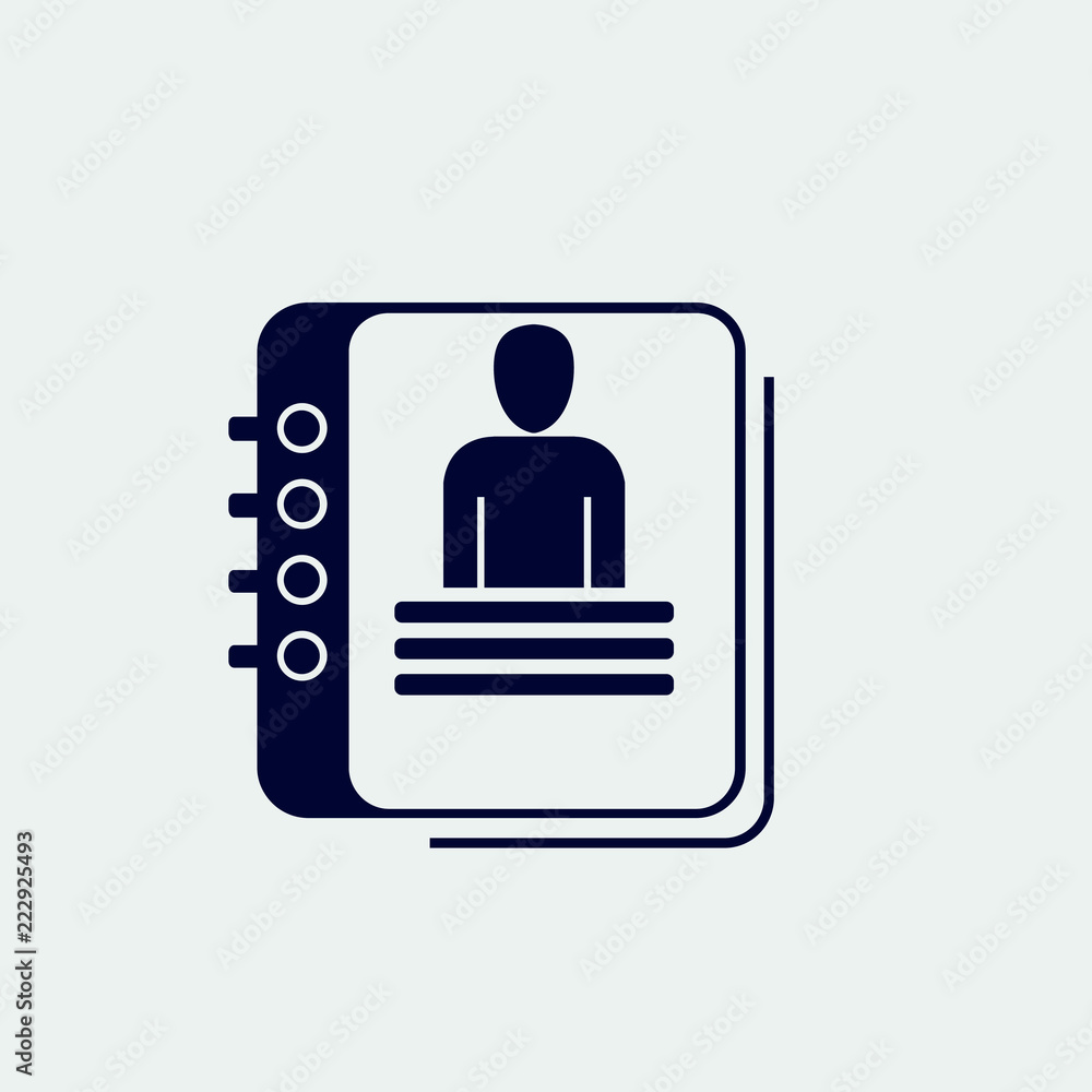 notebook icon, vector illustration notebook icon, vector illustration