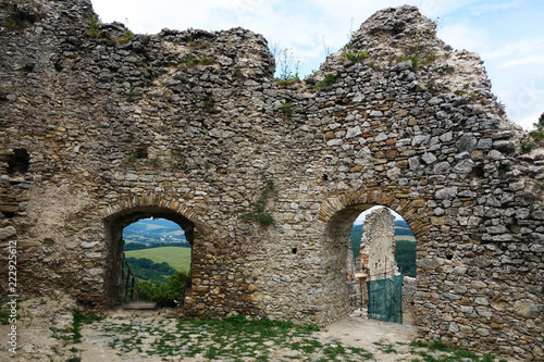 Ruins Brekov Castle, Slovakia photo