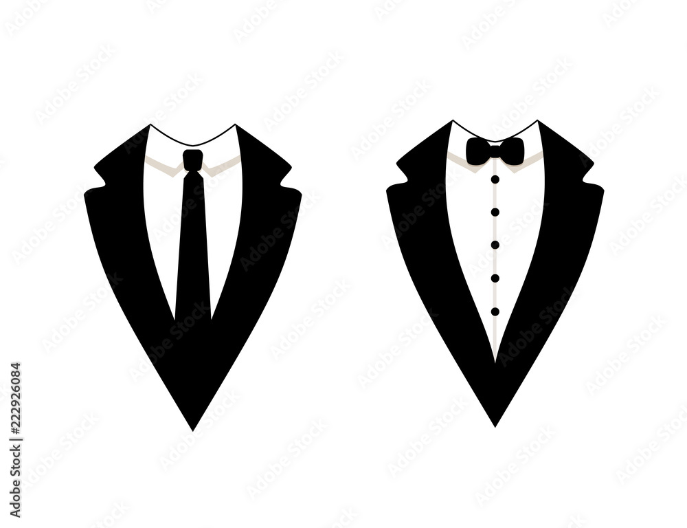 Vector Official Dress Icons Isolated, Men's Jackets. Vector Official Dress Icons Isolated, Men's Jackets.