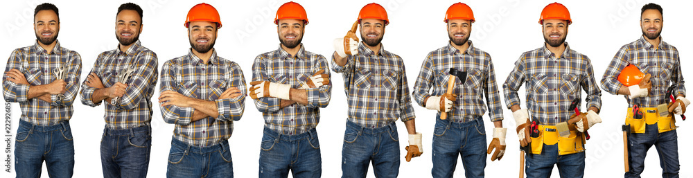 Contractor isolated over white background. Contractor isolated over white background.