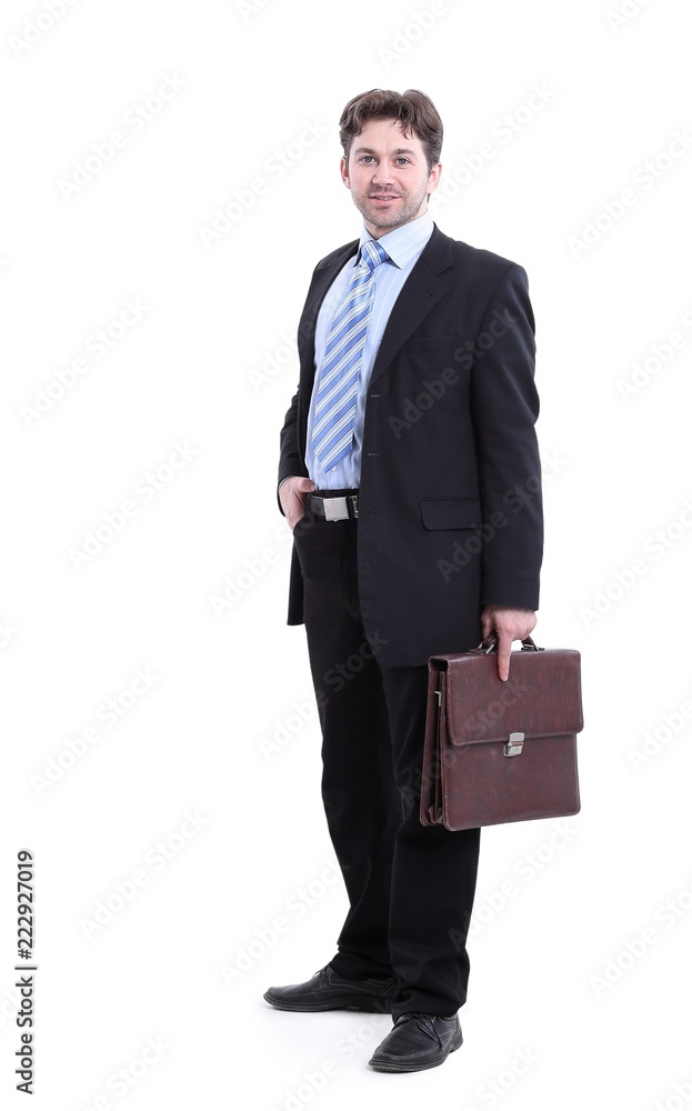 in full growth. portrait of a successful businessman in full growth. portrait of a successful businessman