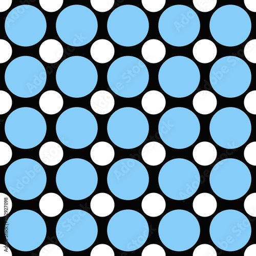 Seamless geometrical circle pattern background - vector graphic design