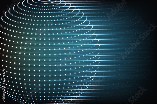 Glowing particles background, abstract digital dark illustration