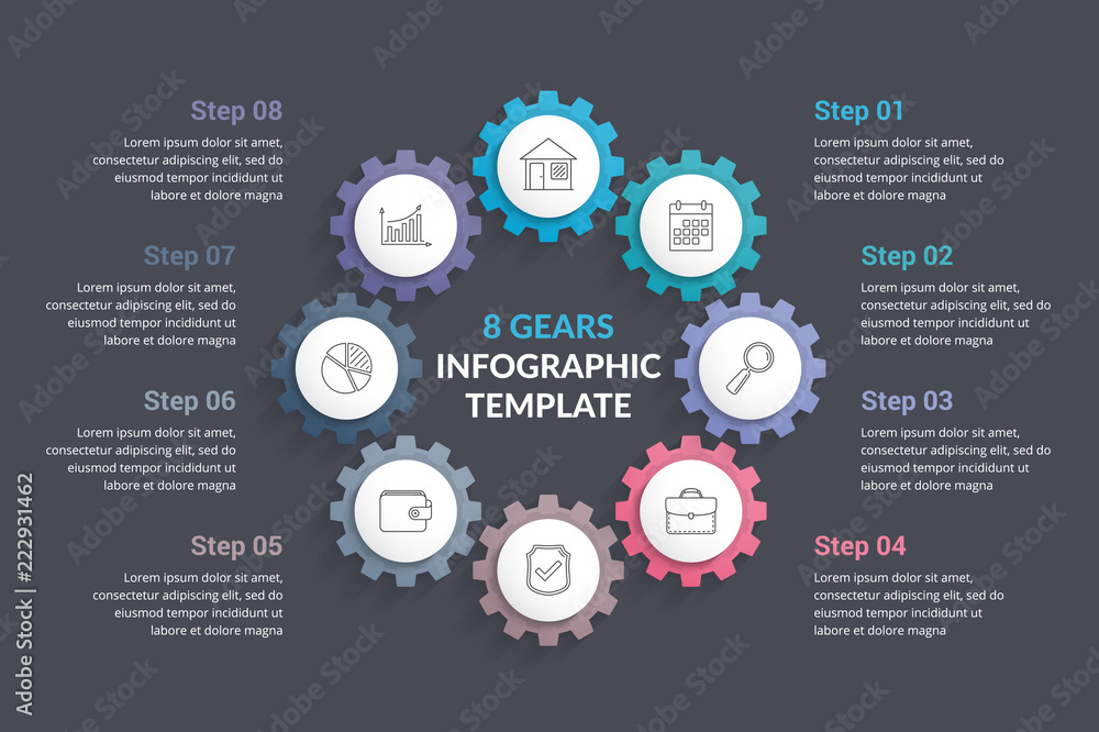 Fototapeta premium Eight Gears