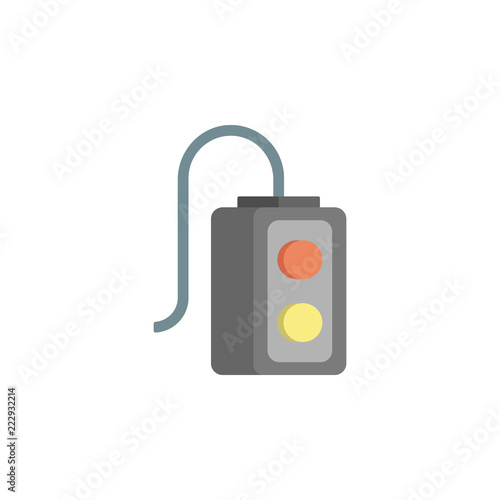 colored remote production icon. Element of production for mobile concept and web apps illustration. Colored icon for website design and development, app development