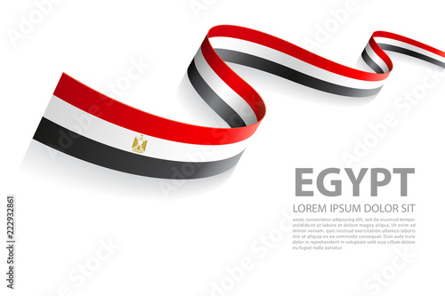Vector Banner with Egypt Flag colors