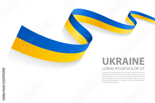 Vector Banner with Ukraine Flag colors