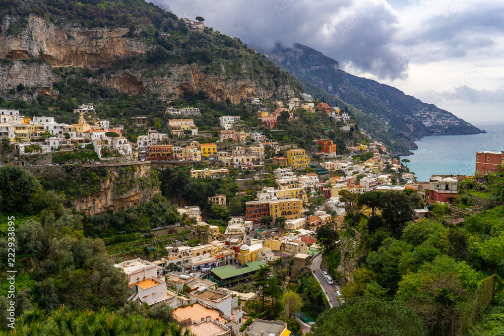 Villas of Positano in the amalfi coast