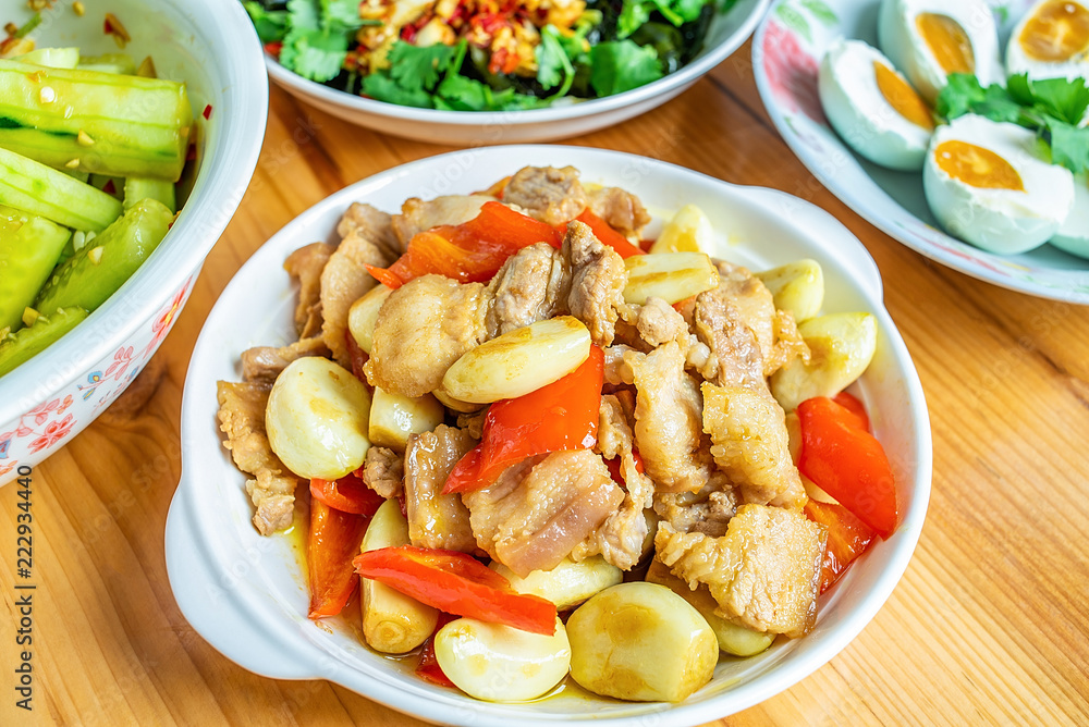 Garlic chop pork Garlic chop pork