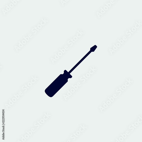 screwdriver icon, vector illustration. flat icon