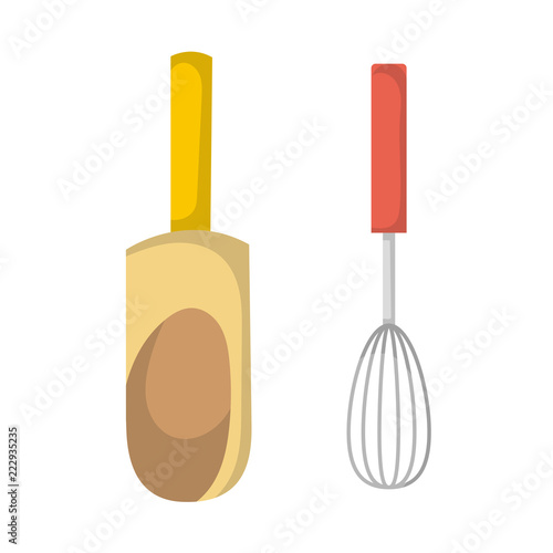 Vector cartoon kitchen utencils