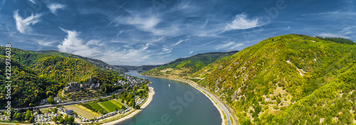 Luftbild Oberes Mittelrheintal photo