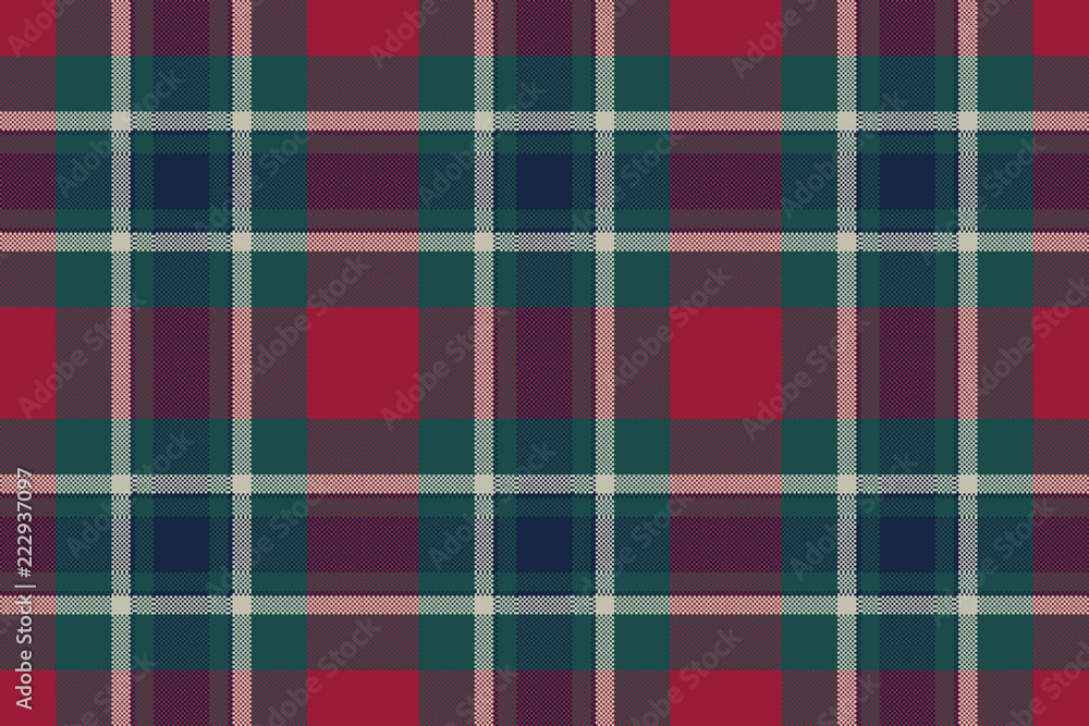 Obraz premium Tartan plaid fabric texture seamless pattern