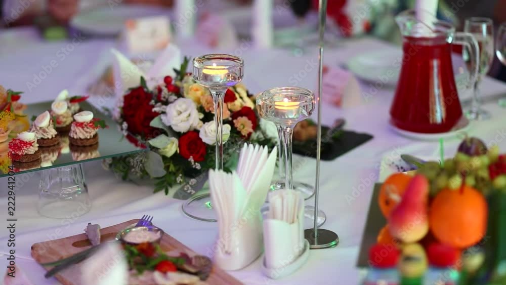Concept of the holiday and anniversary reception. Concept of the holiday and anniversary reception.