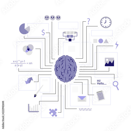 Function of the brain. Artificial intelligence. AI