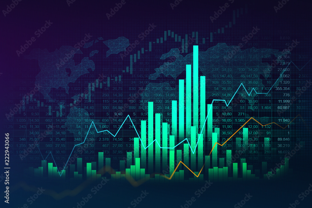 Stock market or forex trading graph in graphic concept suitable for financial investment or Economic trends business idea and all art work design. Abstract finance background Stock market or forex trading graph in graphic concept suitable for financial investment or Economic trends business idea and all art work design. Abstract finance background