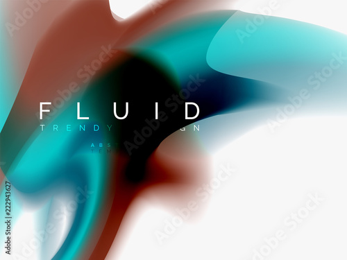 Background abstract - liquid colors wave flow
